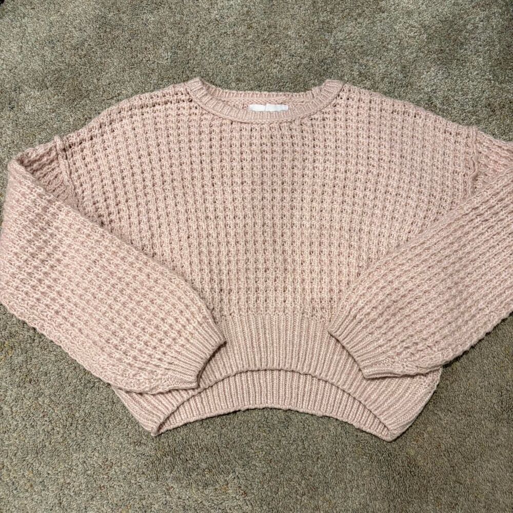 Pink-rose Women's Pink and Tan Jumper